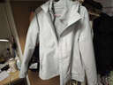 迪卡侬户外女秋冬防风防水夹克风衣MH150白-5114383 实拍图