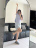 内泊乳胶棉拖鞋男冬季天女士羊毛毛防臭防滑静音保暖大码家居舒服软底 釉蓝 41-42 大1码宽松 实拍图