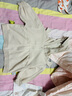 童泰（TONGTAI）宝宝外套春秋儿童衣服男女外出连帽上衣T41W135N-DS杏白110cm 实拍图
