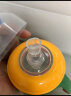 日康（rikang）吸管奶瓶 1岁以上带重力球宽口奶瓶 PPSU带手柄300ml N1062 黄色 实拍图