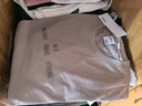 GXG男装 多色字母图案短袖T恤 夏季新品G24X442027 卡其色 M 实拍图
