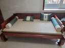 虎大师 红木家具非洲花梨（学名：刺猬紫檀）罗汉床三件套新中式卧室单人床休闲榻明清古典床榻 罗汉床单床1.08米宽 实拍图