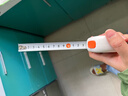 得力（deli）【纽赛时尚家居系列】自锁全包胶钢卷尺  盒尺/米尺/鲁班尺/量尺/钢尺 装修测量工具 NS092瓷白色 实拍图