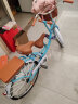 凤凰（PHOENIX） 自行车女男母子车可带娃双人车接送小宝宝孩子城市轻便代步单车 24寸亲子车天蓝【加厚铝合金轮】 实拍图