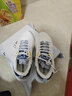 特步休闲鞋男鞋新款冬季老爹鞋软底防滑耐磨潮流百搭鞋子男增高运动鞋 茶白色/黑（0066网面） 39 实拍图