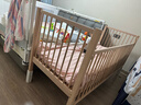 秋莹可升降榉木拼接床实木儿童床婴儿床加宽拼接大床小孩床边床拼接床 三护栏+5cm椰棕床垫(高度可调节) 可升降长200宽80高35【60护栏】 实拍图