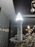 雷士照明（NVC） led灯泡尖泡E14小螺口吊灯壁灯照明节能高亮灯泡蜡烛灯泡 5瓦白光6500K-5只装 实拍图