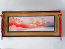 喜巢床头画装饰画客厅沙发背景背靠金山自粘画卧室贴画百福壁画山水画 幸福安康 180cm x 60cm 实拍图