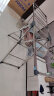美丽雅家用晾衣架落地可折叠不锈钢小户型婴儿晒衣架阳台室内外翼型晾架 实拍图