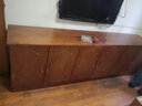 泰琪森纯实木原木餐边柜储物酒柜电视柜一体靠墙落地矮柜收纳储物茶水柜 2米胡桃色200*40*70 实拍图