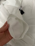NASA GISS重磅260g纯棉短袖t恤男纯色圆领厚实不透纯白打底衫男女体恤上衣 白色 M体重110-130斤 实拍图