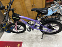 永久儿童自行车6-10-15岁以上中大童变速减震山地车单车赛车男女孩 十刀-粉紫【减震碟刹/整车发货】 20寸7速【适合130-155cm】 实拍图