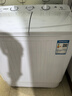 YANGZI扬子集团洗衣机半自动家用宿舍出租房大容量双桶双缸波轮内衣儿童小型迷你甩干脱水家用 12公斤强劲电机-双人款 实拍图