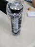 恩尔美（nRMEi）防摔玻璃杯大容量水杯男士智能双层便携耐高温茶水分离泡茶杯子 【茶漏款+杯盖钢芯】黑 420ml 实拍图