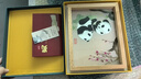 老秀馆蜀绣熊猫伴手礼双面刺绣摆件工艺品中国特色礼物送老外文创纪念品 榉木外框-梅花熊猫（JD发货） 实拍图