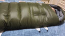 清然（QINGRAN） 羽绒睡袋成人冬季零下10度加厚保暖鹅绒睡袋户外防寒-30野外露营 1800克绒军绿 实拍图