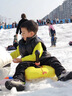 villvald企鹅宝宝加厚儿童滑雪板滑草板加厚户外雪爬犁滑冰雪橇滑雪车玩雪 黄宝宝【重心更低更丝滑】 实拍图