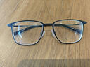 依视路（ESSILOR） 新款商务男镜架时尚镜框女配依视路镜片近视定制眼镜网上配镜 TR90-全框-1023GY-灰色 镜框+依视路膜岩高清1.60现片 实拍图