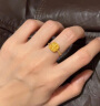 中国黄金（CHINA GOLD）小方糖黄金戒指女士999足金活口指环六一儿童节礼物送女友老婆 足金小方糖戒指 晒单实拍图