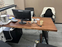 奥斯彩登（OSTRADAN）实木老板桌经理桌 现代原木轻奢大气班桌带柜子 办公桌台式电脑桌 定制尺寸，联系客服改价 实拍图