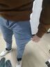 罗蒙（ROMON）浅色牛仔裤男士秋季宽松九分休闲修身9分长裤子潮小脚弹力款潮流 T18蓝色 32 腰围二尺五 实拍图