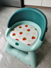 儿童叫叫椅宝宝婴儿吃饭便携餐椅家用板凳靠背防摔防滑椅卡通餐桌 洛克绿 实拍图