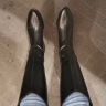 百思图中长靴女冬季长筒西部靴骑士靴女士时装靴MD231DG2 黑色 37 晒单实拍图