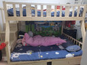 雷扬【上门安装】实木上下床双层床架上下铺双人亲子床两层木床高低床 梯柜上100下120+书架+抽屉+2床垫 包安装 实拍图