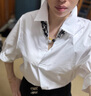 歌莉娅女装衬衫春装洋气法式职业装气质正装制服衬衣小衫上衣1C3C3D050 03W本白 S 实拍图