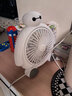 中炜电风扇家用卡通台扇小型迷你可爱儿童小风扇学生宿舍床上台式办公室桌面寝室卧室儿童插电涡轮扇 白胖胖 实拍图
