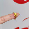 中国黄金（CHINA GOLD）黄金猫眼戒指女时来运转999足金转运珠指环母亲节礼物送妈妈女友 时来运转戒指 约2.8g 晒单实拍图