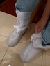 香柚小镇环保防水男女雨鞋套加厚耐磨雨鞋套防滑加厚耐磨底 白色34-36 实拍图