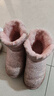 百丽童鞋儿童雪地靴冬季加绒棉鞋保暖短靴女童公主靴子 粉色31 实拍图