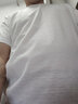 【2件装】100%纯棉质感圆领短袖T恤男宽松百搭纯色打底衫男士全棉半袖体恤众舰行 【2件装】白色+白色 XL【建议穿125-135斤】 实拍图