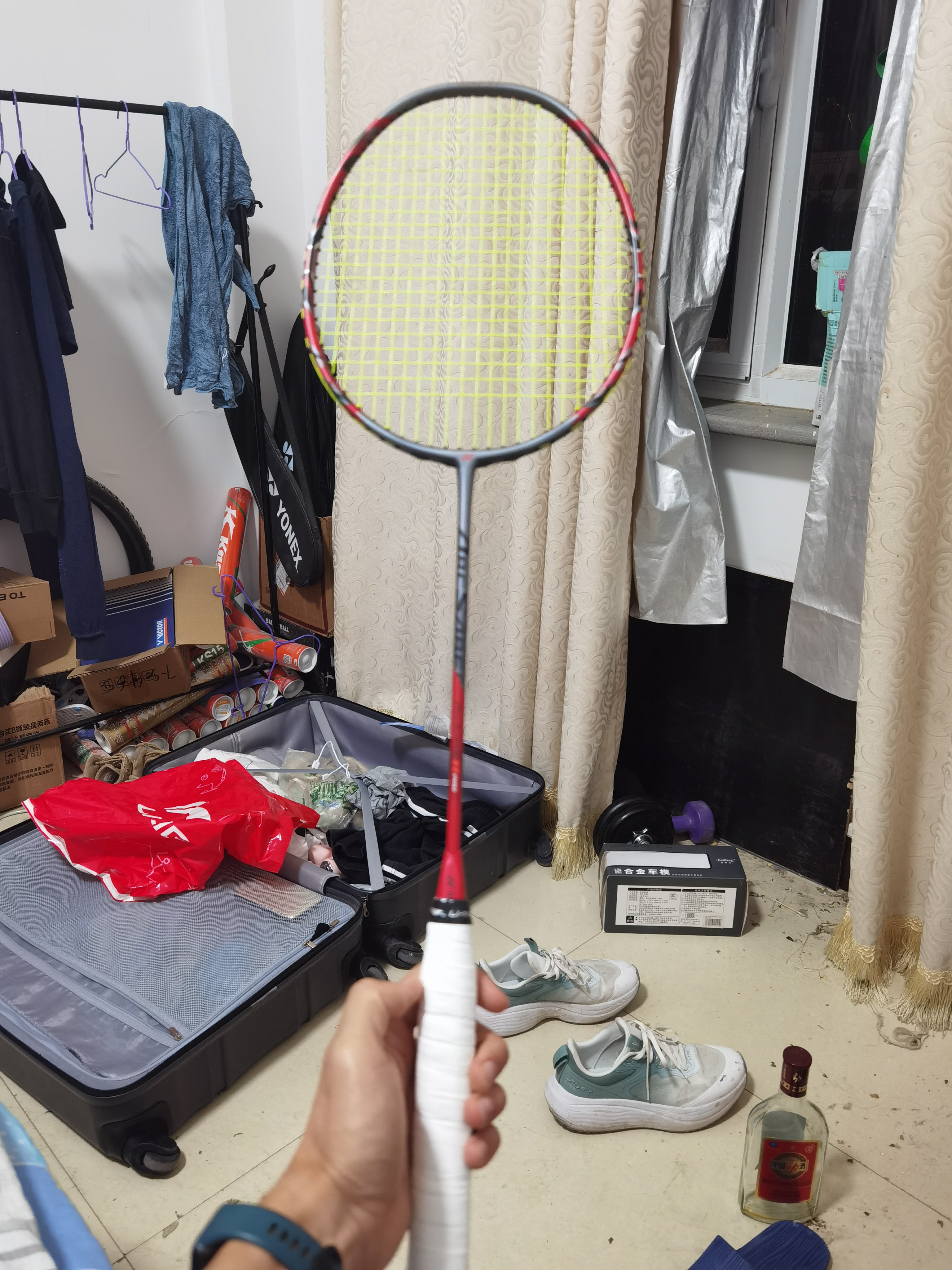尤尼克斯（YONEX）羽毛球拍高端超轻全碳素碳纤维日本进口yy专业比赛级球拍 弓箭11PRO珍珠灰4UG5 空拍发货 实拍图