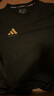 阿迪达斯 （adidas）T恤男夏季运动透气轻薄宽松棉短袖 黑/金 2XL 实拍图