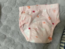全棉时代训练裤婴儿如厕隔尿裤可洗防水尿裤2条装 花园+轻语粉 100 实拍图