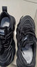 东方骆驼纯黑工作冬季2025新款网面舒适运动鞋男青少年透气防滑老爹鞋子男 黑色【增高款】 40 实拍图