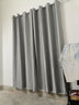家菲窗帘遮光罗马杆一整套防风保暖卧室防晒隔热全遮光免打孔2025款 冰川灰（遮光95%）（现货速发） 墙宽1.6-2.1米(高2.5米2片含杆) 实拍图