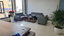 华懿 办公沙发办公室三人位商务接待会客洽谈新中式真皮沙发茶几组合 经典黑【纳帕皮】 311+功夫茶几+小方几*2 实拍图