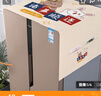京寻双开门大冰箱防尘罩盖布冰箱顶部防尘罩带侧边收纳挂袋 65*170cm 实拍图