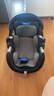 欧颂（Osann）婴儿提篮式安全座椅0-18个月宝宝德国车载睡篮便携两用摇篮 萌芽号【宇航蓝】i-Size认证 实拍图