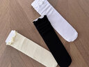 巧丂洞洞鞋袜子女夏季薄款白色花边袜冰冰袜夏天堆堆袜女木耳边袜子潮 木耳边冰冰袜【7双装】 实拍图
