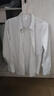 罗蒙（ROMON）高级感竖条纹免烫衬衫男士长袖春夏新款商务休闲弹力抗皱衬衣男装 长柚-白色 XL 码(适合130-145斤) 实拍图