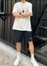 李宁短裤男2026夏季新款纯棉男士青少年五分裤子男款宽松休闲裤运动裤 黑色（棉质舒适-口袋拉链） L 实拍图