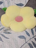 蒲团团床头软包大靠背沙发靠垫宿舍床上花朵床靠枕头护腰靠枕榻榻米抱枕 亮黄 中号45x40cm(面料肤,柔软舒适) 实拍图