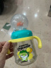 comobebe可萌贝比小鲸鱼喷水杯儿童水杯宝宝喝水神器学生吸管趣味喷泉水杯 新款潜水杯-绿色 300ml 实拍图