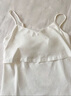 嫚熙（EMXEE）哺乳背心月子服纯棉孕妇喂奶巾防走光春秋孕妇吊带内衣女 【白色-无罩杯】纯棉款 L 实拍图