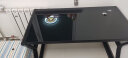 松博士（SongLearned） 松博士 简易台式电脑桌家用办公卧室游戏电竞学习书桌钢化玻璃桌 全黑-无键盘托 长120cm*宽60cm*高75cm 实拍图