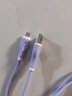 昊微120W快充安卓数据线6A闪充MicroUSB老式加粗长带灯手机充电线器套装车载适用华为OPPO荣耀小米vivo 风韵紫【micro阶梯口】6A快充加粗线|一条装 1米 实拍图